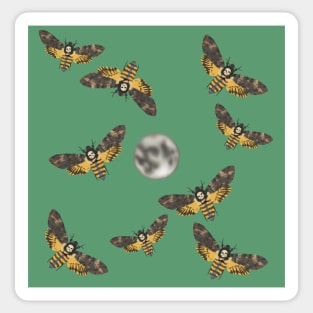 Death's Head Moth and Moons Sage Sticker